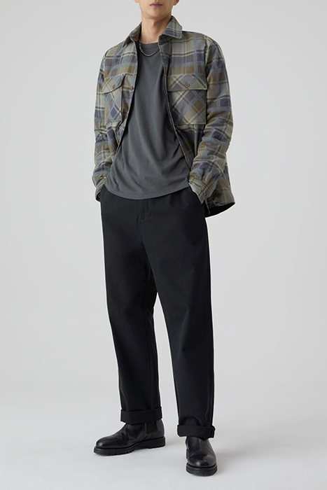 CLOSED MEN PADDED WORKWEAR SHIRT SHIRTS BROWN KHAKI 3