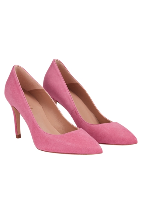 FLORET COURT HEEL BRIGHT PINK 2