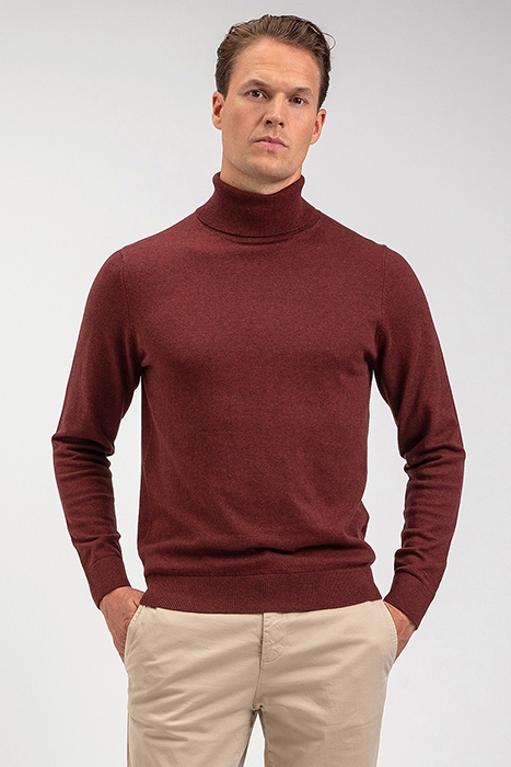 ROLL NECK SWEATER RUSTY RED 2