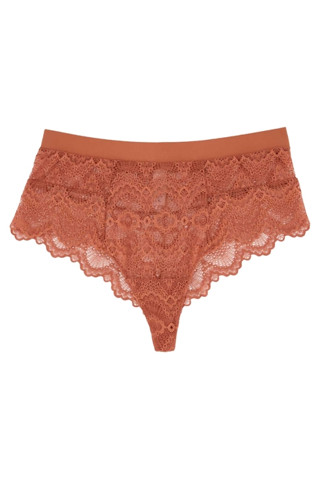LACE HIGHWAIST STRING 001 CASABLANCA TERRACOTTA 1