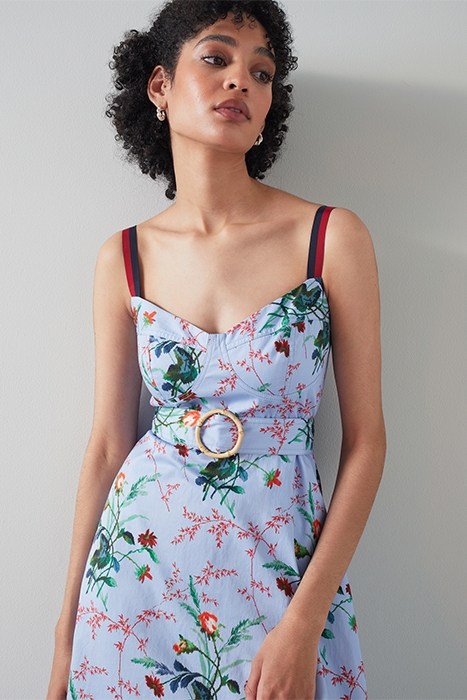 ELENI MIDI DRESS BLUE MULTICOLOR 4