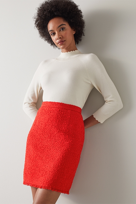 SASKIA MINI SKIRT RED 1