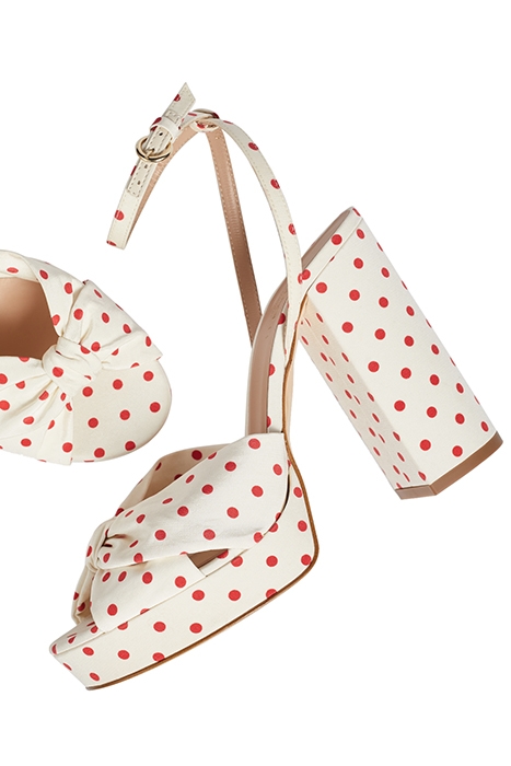 AMANDA SANDAL IVORY/RED 2