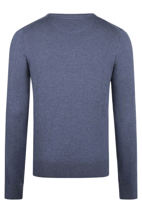 V-NECK SWEATER MEDIUM BLUE 5
