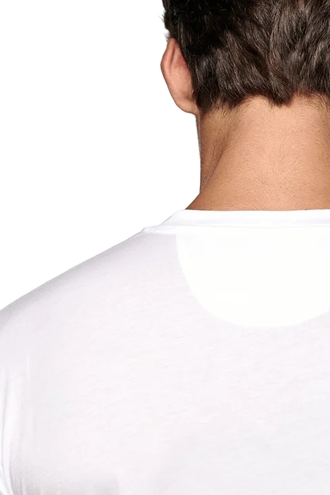 WHITE V NECK T SHIRT 5