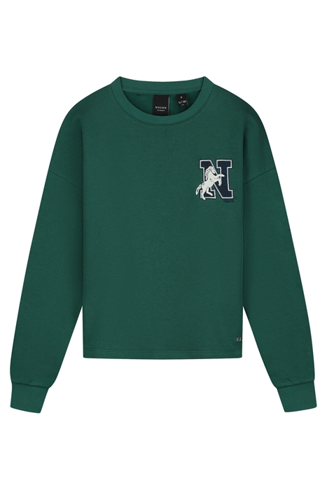 HALEY SWEATER COLLEGE GREEN 1