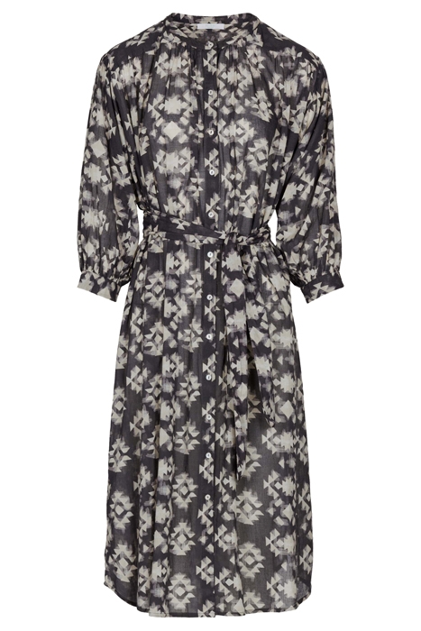 LUCY MADRAS DRESS MADRAS BLACK PRINT 3