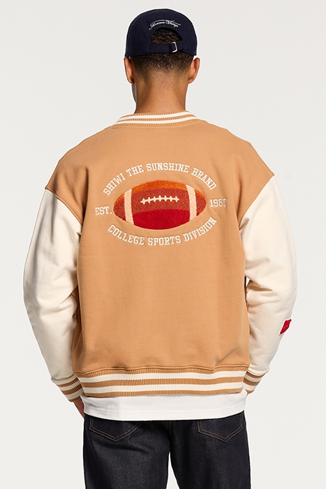 MEN VARSITY JACKET FOOTBALL BAKER BROWN 3