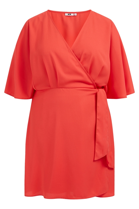 DRESS SHORT BRIGHT RED 1