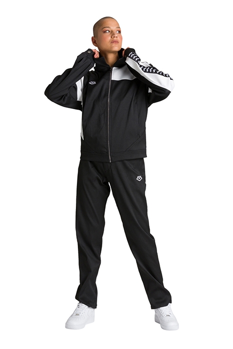 DENIM JACKET BLACK WHITE 5