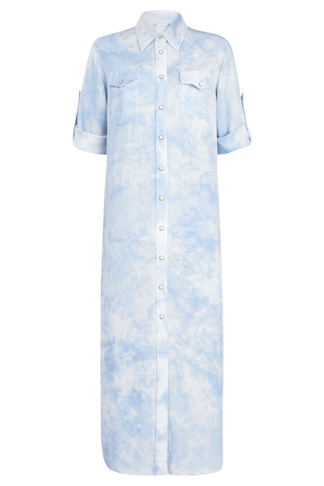 ALIZA TIE DYE DRESS SKY BLUE 2