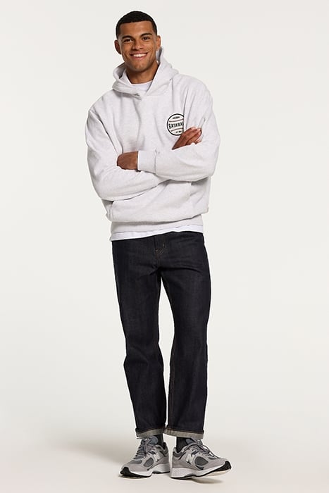 MEN BASEBALL HOODIE GREY MELANGE 4