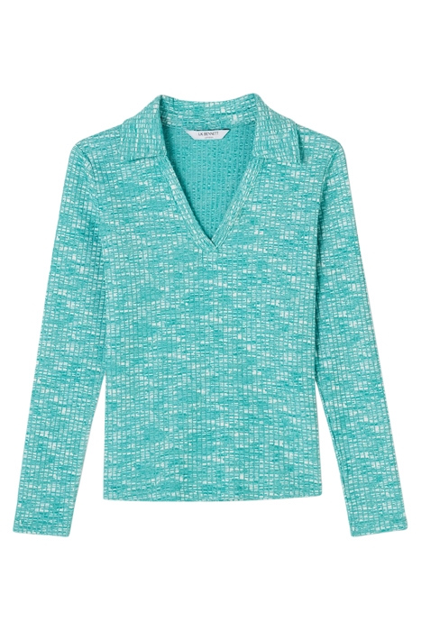 IVES POLO SHIRT GREEN/CREAM 5