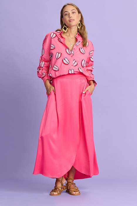 BLOUSE - LEAF IT PINK 4