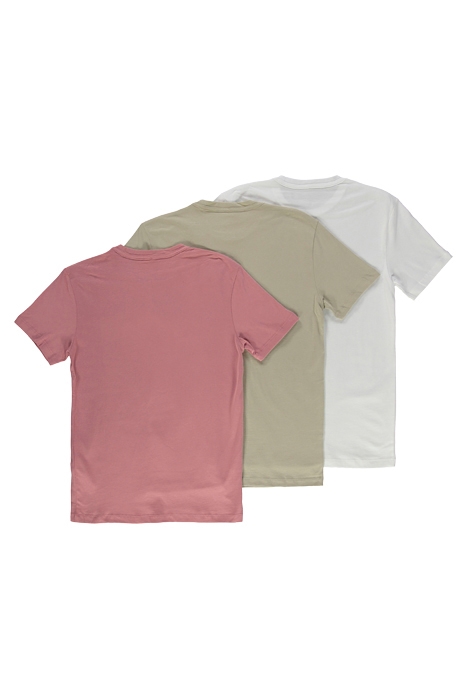 BRACE SS CREW 3 PK GREEN/PINK/OPT WHT 2