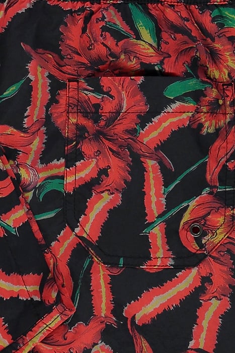 MESQUIDA SWIMSHORT JET BLK/RED 3