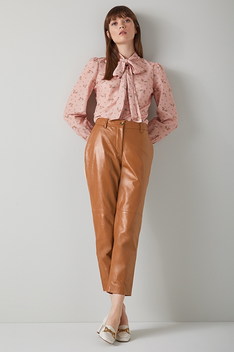 ARRAN LEATHER PANTS TOBACCO 3