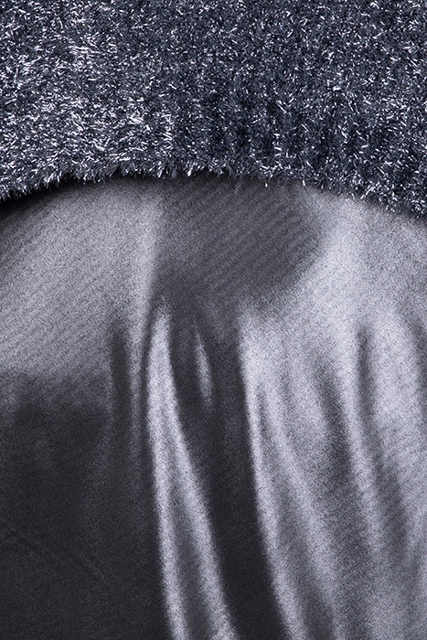 ROSETTA TINSEL DRESS BLACK/SILVER 3