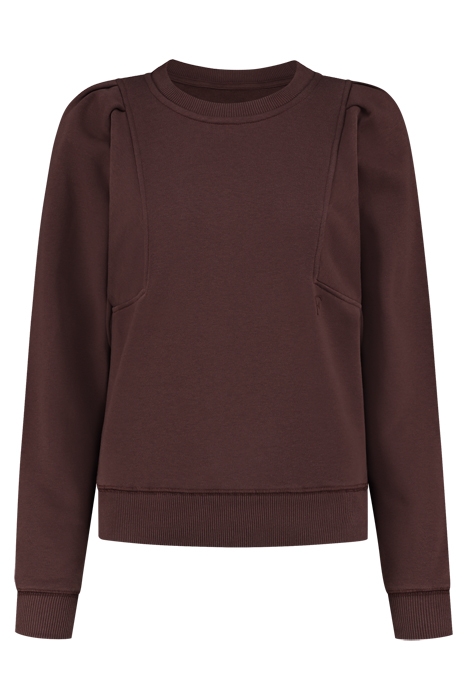 EMMI SQUARE SWEAT CHOCOLATE 1