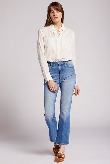 THE BOULEVARD MID RISE CROP BOOTCUT MISTY 1
