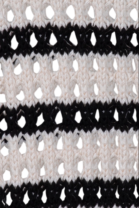 PALOMA STR CREW NECK PAMPAS WHITE/BLACK 3