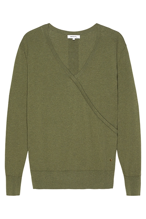 SWEATER WITH WRAP DETAIL AVOCADO 5