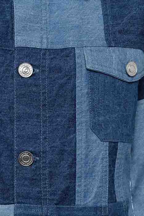 PATCHED DENIM CROPPED JACKET INDIGO PATCHED 3