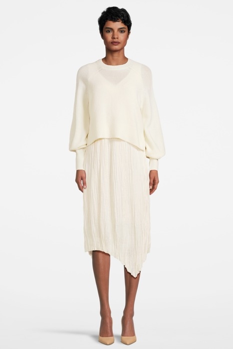 JENNITA DRESS CHALK WHITE 1