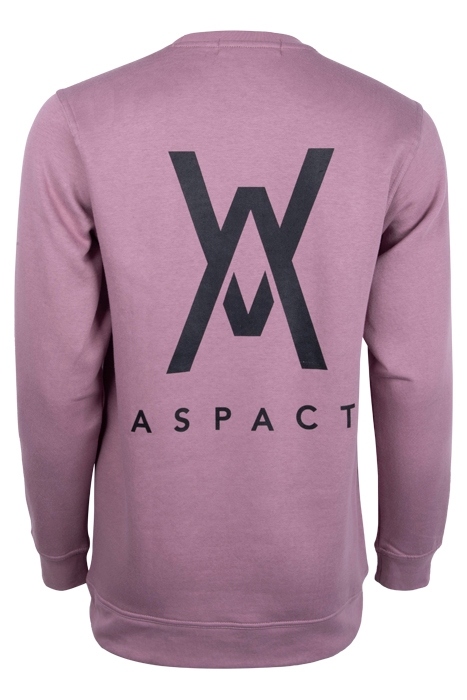 ASPACT BACK LOGO SWEATER ELDERBERRY 2