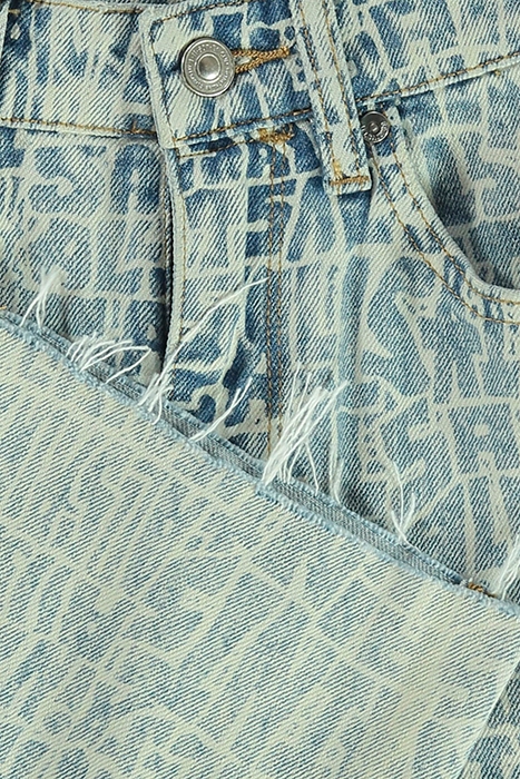 ZOEY PRINTED JEAN INDIGO BLUE 3