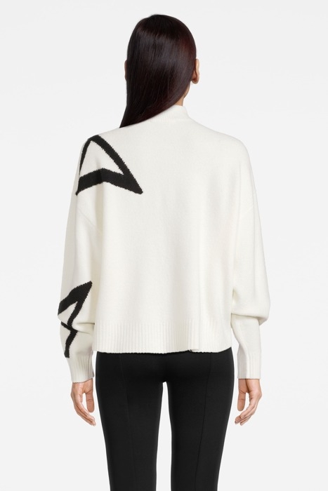 A STAR JUMPER CHALK WHITE/BLACK 2