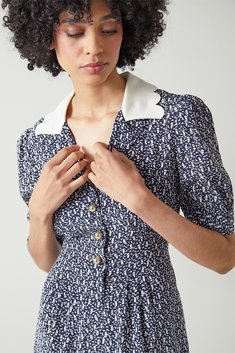 LITA ROMPER NAVY/CREAM 5