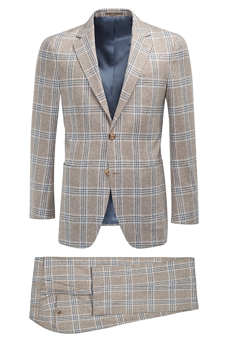 SUIT-BROWN-CHECK BROWN 3