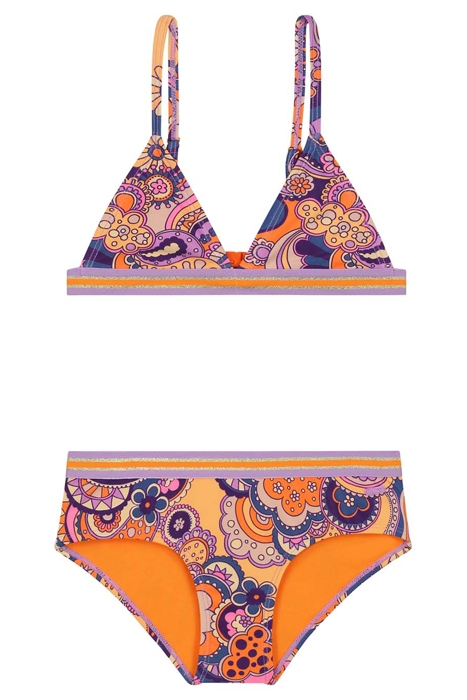 GIRLS LUNA BIKINI SET WOODSTOCK WAVE MULTI COLOR 1