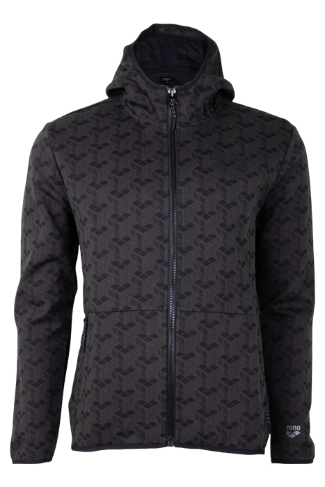 MAN HOODIE FULL ZIP A-AFM817W22 PEAT BLACK 1