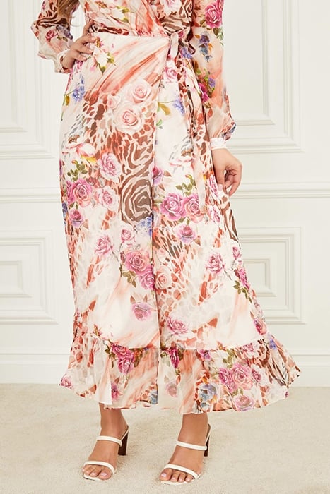 ROSE SHADOW WRAP DRESS PRINT 4