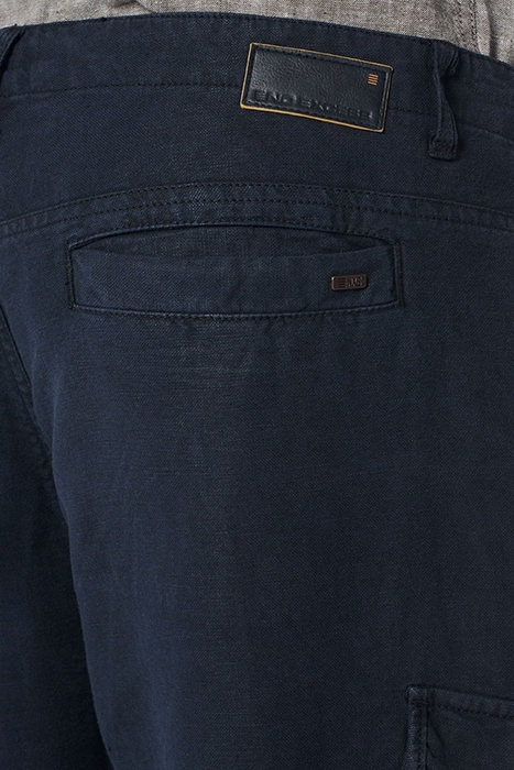 PANTS CARGO WITH LINEN GARMENT DYED NIGHT 6