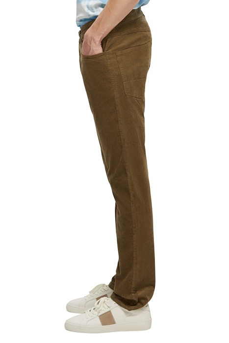 RALSTON - FINE CORDUROY 5-POCKET PANTS KHAKI 5