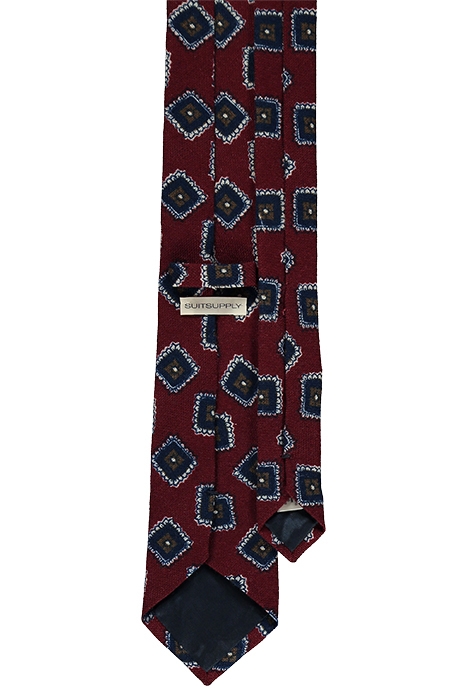 DARK RED GRAPHIC TIE 3