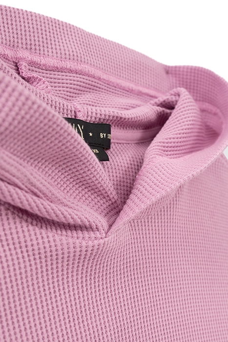 GIRLS’ VIOLET WAFFLE HOODIE 6