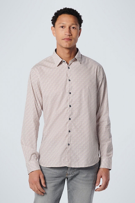 SHIRT STRETCH ALLOVER PRINTED OFFWHITE 1