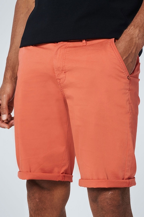SHORT CHINO GARMENT DYED TWILL STRETCH PAPAYA 6