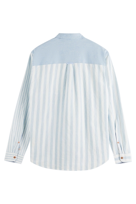 LIGHT WEIGHT CHAMBRAY MIX AND MATCH SHIRT SEA BLUE 2