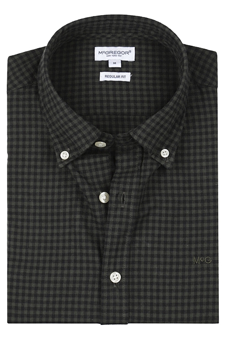 FLANNEL GINGHAM SHIRT PINE GREEN 6