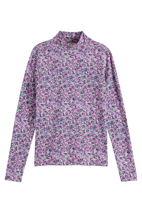ALL-OVER PRINT SLIM-FIT LONG SLEEVE T-SHIRT ROSARIA PURPLE 1