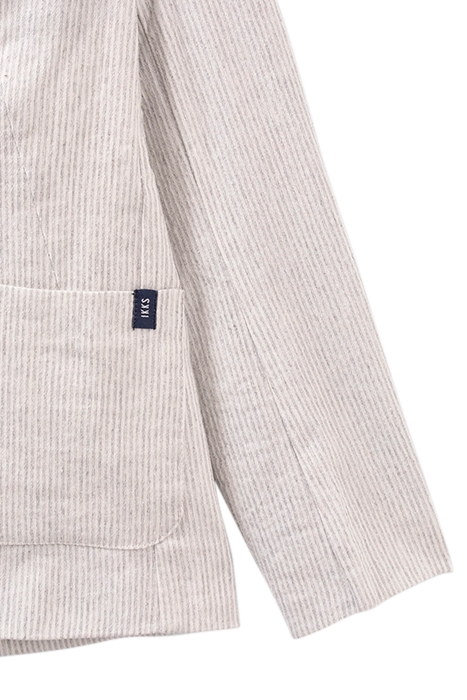 BOYS' BEIGE STRIPED SUIT JACKET 7