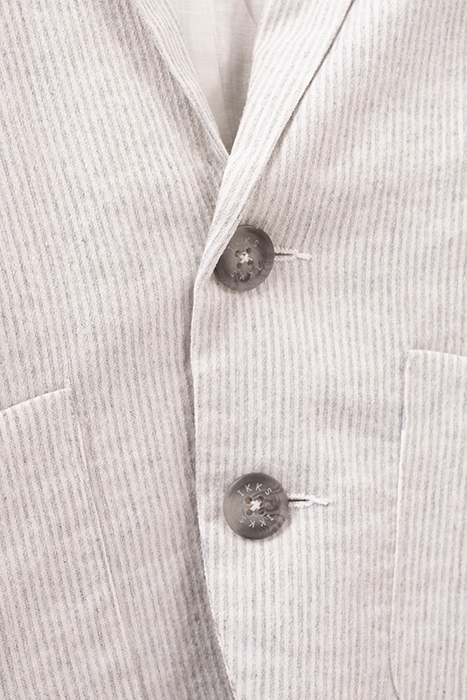 BOYS' BEIGE STRIPED SUIT JACKET 6