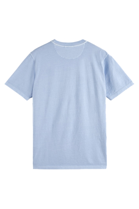 GARMENT DYE LOGO EMBROIDERY TEE SEA BLUE 2