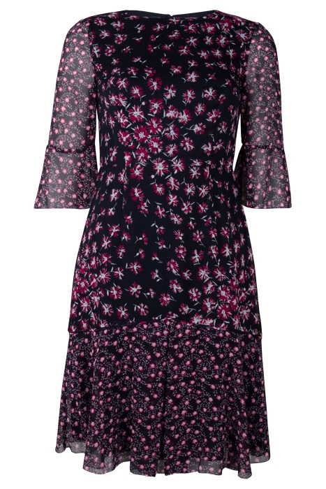 ROSETTE MIDI DRESS SLOANE BLUE 1