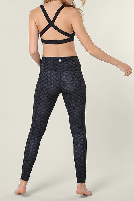 YOGA LEGGINGS MONOGRAM BLACK 2